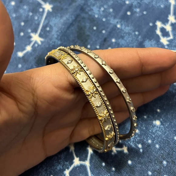 💜 Pretty Gold Bangle Bracelet Bundle - Picture 2 of 2